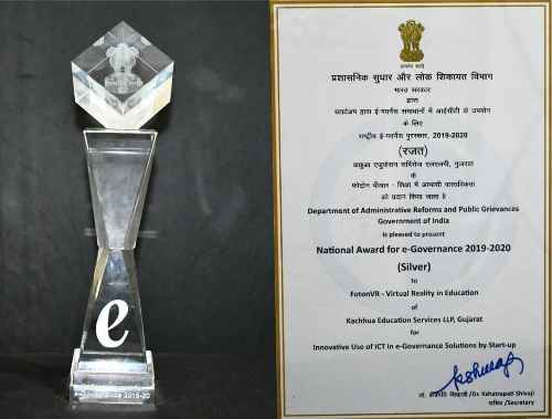 fotonVR Received E-Governance Award For Innovative Use Of ICT