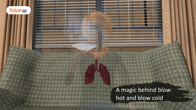 Virtual tour 1 A magic behind blow hot and blow cold