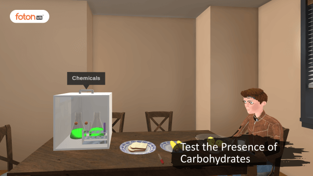 Virtual tour 1 Test the Presence of Carbohydrates