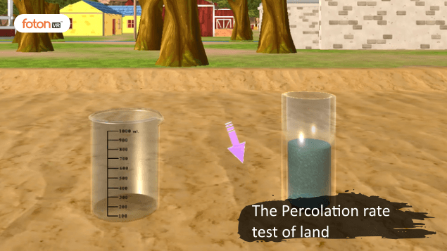 Virtual tour 2 The Percolation rate test of land