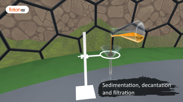 Virtual tour 3 Sedimentation, decantation and filtration