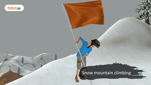 Virtual tour 4 Snow mountain climbing