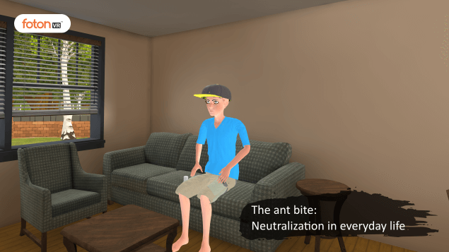 Virtual tour 4 The ant bite Neutralization in everyday life