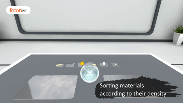 Virtual tour 6 Sorting materials according to their density