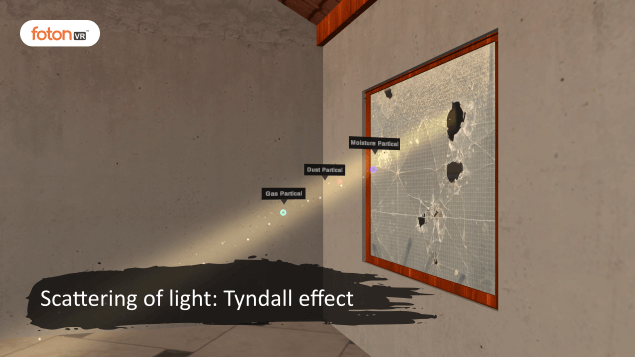 Virtual tour 8 Scattering of light Tyndall effect