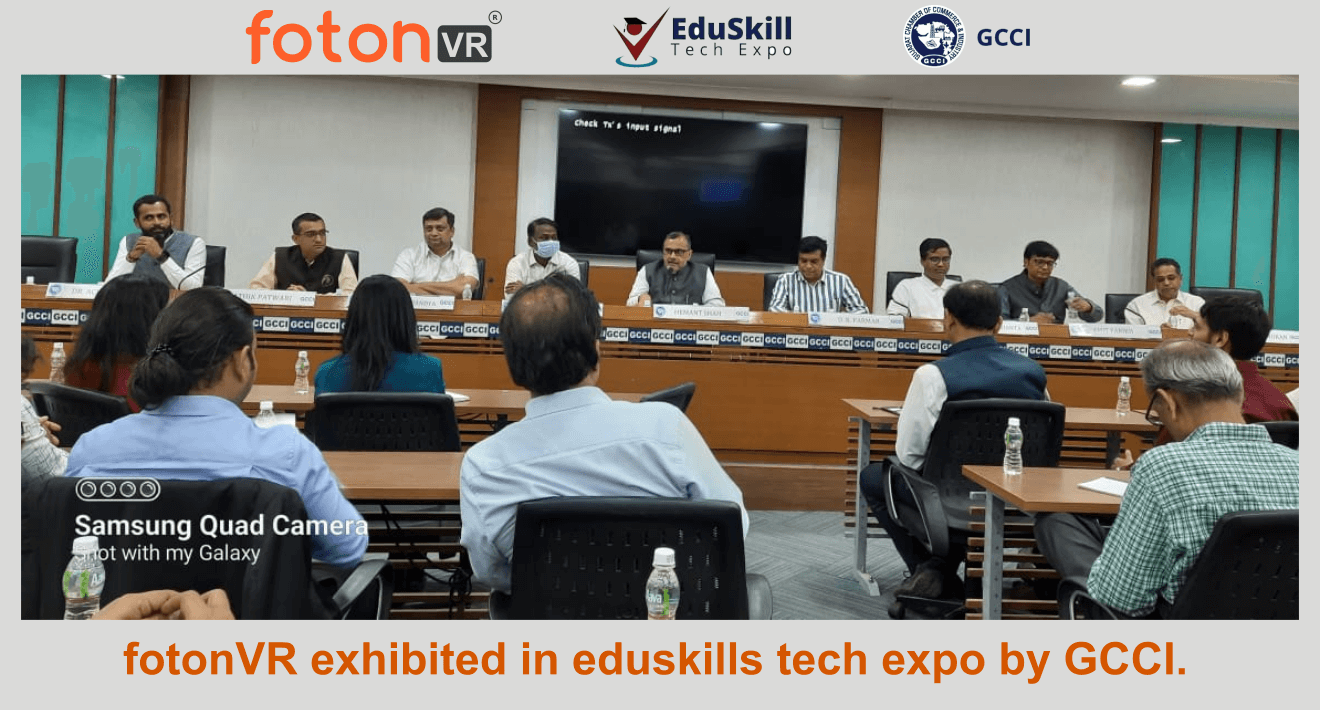 fotonVR exhibited in eduskills tech expo by GCCI.